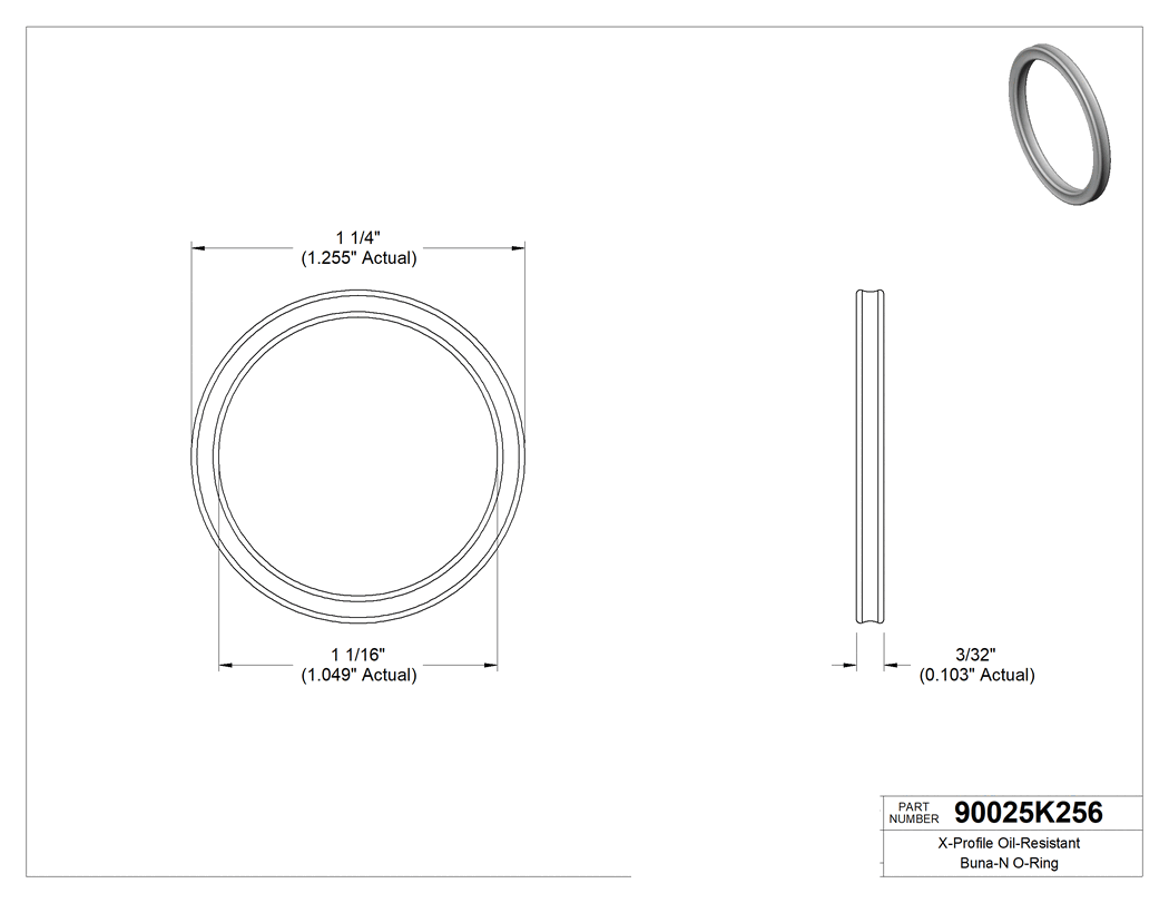 Technical drawing - 90025K256